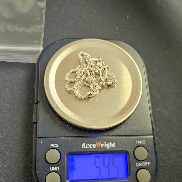 Sterling Stirrup and Popcorn Chain 925 Bracelet - Picture 13 of 15